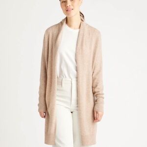 Quince Mongolian Cashmere Duster Cardigan Sweater